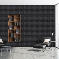 Stickers muraux 3D auto-adhésifs pour décoration de bureau, fond de télévision et panneaux de bar, en PVC imperméable, design moderne