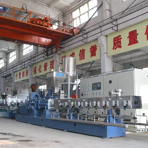Factory Price Plastic Pellet Making Machine Polymer Compounding Parallel Co-rotating Twin Screw Extruder