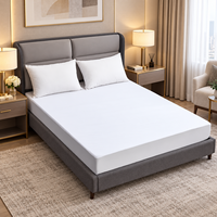 Protège-matelas imperméable en tissu éponge doux de qualité supérieure, housse de matelas ajustée à poches profondes, fournisseur OEM ODM