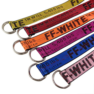 <span class=keywords><strong>Cintura</strong></span> da Donna Personalizzabile con Logo, in Tela Jacquard Gialla, Poliestere/Nylon, con Anello a D in Lega, Stile Industriale Hip Hop, per Abiti <span class=keywords><strong>e</strong></span> Jeans - Product Image 5