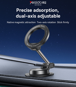 Yesido C218 <span class=keywords><strong>360</strong></span> Hai-Trục Xoay Độ Bám Dính Mạnh Mẽ Một Tay Truy Cập Xoay Từ Giá Giữ Điện Thoại - Product Image 2