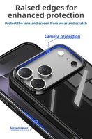 Coque de téléphone en TPU souple brillant anti-choc pour iPhone 17Air 16 17 Pro Max 15 14 13 12