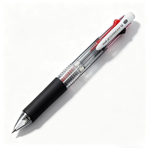 Stylo bille rétractable quatre couleurs, corps en PC recyclé écologique, grip en caoutchouc, recharges remplaçables SXR8007 - Product Image 1