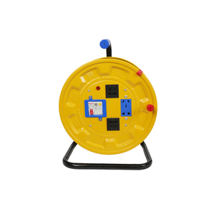 <span class=keywords><strong>Enrouleur</strong></span> de câble électrique industriel robuste et portable, étanche IP44, 25M 50M, 4 prises, pour chantier de construction - Product Image 2