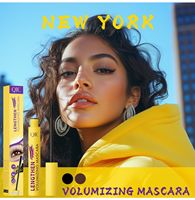 Nouvelle Arrivée Mascara Végan à Texture Crème Lisse, Brosse Dense pour Courbure des Cils, 2 Couleurs, pour un Look Yeux Charmant et Attrayant