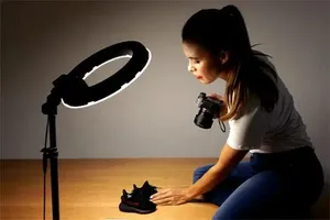 Lampe Anneau Lumineux 18 Pouces LED Dimmable 3200K-5600K pour Photographie et Maquillage - Product Image 3
