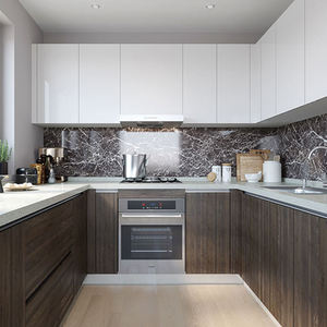 Set di Armadietti da Cucina, Dispensa Alta con Cassetti e Ripiani, Organizzatori con Cestelli Estraibili, Mobili da Cucina a Forma di U - Product Image 5