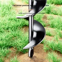 Forets pour tarière de jardin avec tige de 1/4 pouce pour la plantation et le desserrage du sol |   Accessoire pour perceuse électrique Garantie de 3 ans