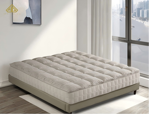 Coprimaterasso Trapuntato in Cotone e Piuma d'Oca di Qualità Alberghiera, Topper per Materasso Singolo - Product Image 1