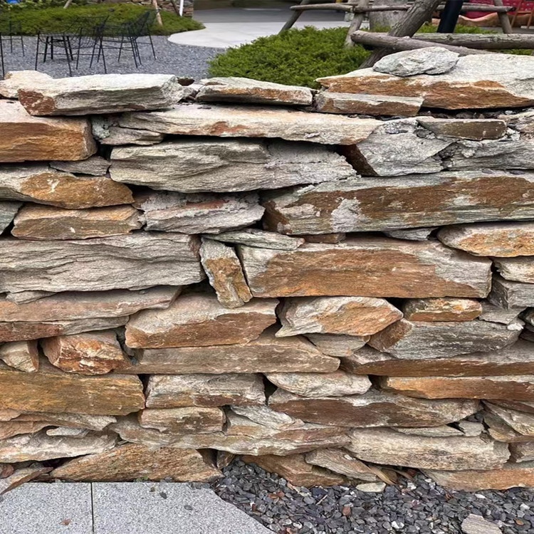 Pedra de cubo de slate vermelho e pedra de passo para jardim