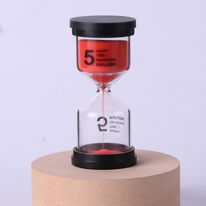 Temporizador de Arena de Vidrio Hecho a Mano Multicolor con Cubierta Negra, 1/3/5/10/15 <span class=keywords><strong>Minutos</strong></span>, Decoración Creativa, Regalo, Juguete Infantil, Adorno Anticaída - Product Image 6