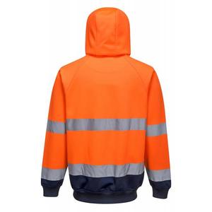 PORTWEST - B316ONRS Sudadera con capucha azul marino/naranja bicolor de alta visibilidad-EAN 5036108319619 WORKWEAR de 2017 - Product Image 2