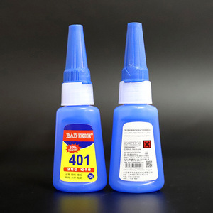 Pegamento de cianoacrilato Baihebe 401, 20g, secado rápido para metal, plástico, cerámica, zapatos, reparación de bricolaje con 2 goteros - Product Image 3