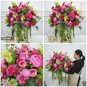 New Custom round Shape Rose <b>Flower</b> Ball Decorations for Wedding table arrangement - Product Image 3