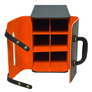 Boîte à vin Xinxin en cuir de haute qualité, portable, avec couvercle ouvrable, pour le stockage de boissons, vente en gros - Product Image 5