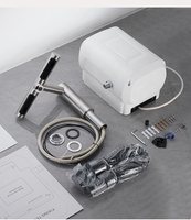 Robinet de salle de bain 2-en-1 en acier inoxydable 304 avec séchoir à mains automatique à capteur pour lavage et séchage