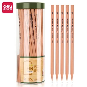 Deli Wooden Pencil Hb 50pcs For School Office Use Standard Pencils - Product Image 1