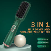 Outils de coiffure 3 en 1 pour femmes sèche-cheveux électrique volumateur lisseur une brosse à Air chaud pour un lissage pratique