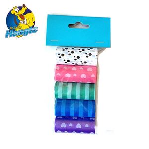 Sacs à crottes pour chien jetables écologiques en plastique imprimés, produit en PET - Product Image 3