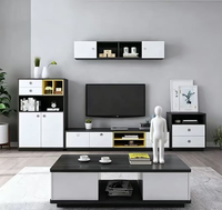 Nouvelle conception : Ensemble de meubles modernes en bois pour chambre et salle à manger, meuble TV, table basse en bois