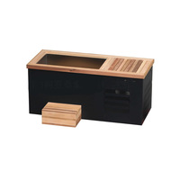 Baignoire à glace portable avec refroidisseur – Baignoire rectangulaire moderne à double usage (chaud et froid) en bois, très vendue
