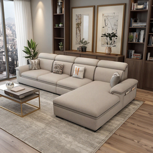 Modernes einfaches neues Stoffs ofa und Guifei Stuhlset für Wohnzimmer für Wohnung oder Hotel Verwenden Sie Internet <span class=keywords><strong>Red</strong></span> Size - Product Image 1