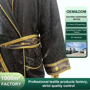 <span class=keywords><strong>Accappatoio</strong></span> da donna <span class=keywords><strong>di</strong></span> <span class=keywords><strong>lusso</strong></span> doppio strato da <span class=keywords><strong>uomo</strong></span> personalizzato macchia Skin-Friendly Skin Skill Skill Feeling Lounge vestaglia - Product Image 3