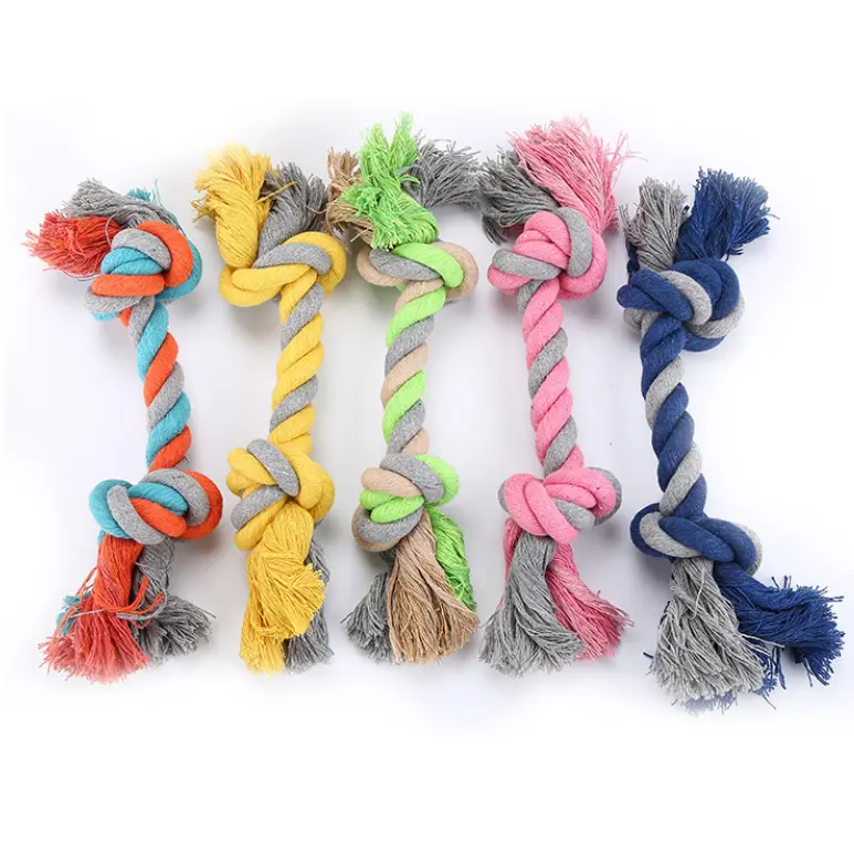 Cotton Puppy Teething Rope Toys Dog Chew Toys for Aggressive Chewers Tug of War Rope