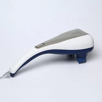 Martillo de masaje eléctrico de doble cabeza 2025, masajeador de mano Shiatsu para liberar el dolor corporal con cabezales dobles