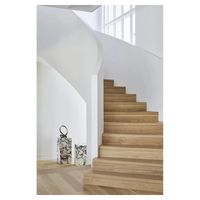 Escalier d'intérieur en colimaçon en bois de construction de grenier au design personnalisé avec garde-corps 304ss Deuxième étage Escalier en acier antidérapant