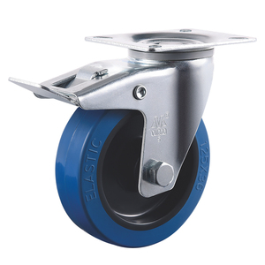 Rueda Giratoria VIMA de Alta Calidad de 4 Pulgadas (100 mm) con Rodamiento de Rodillos, Goma Elástica, Capacidad de Carga de 140 kg, Certificación EN12532 - Product Image 1