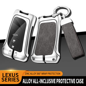 Funda de cuero de aleación de Zinc con logotipo de coche personalizado para <span class=keywords><strong>Lexus</strong></span> <span class=keywords><strong>NX</strong></span> ES <span class=keywords><strong>UX</strong></span> US RC LX GX IS RX 200 <span class=keywords><strong>250H</strong></span> 350H LS 450H 260H 300H UX200 - Product Image 2