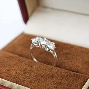 Anillo de Boda de Plata de Ley 925 con Incrustaciones de Circonita, Certificado por NGTC, de Alta Calidad, al por Mayor, Unisex, para Hombre y Mujer, Regalo para el Día de San Valentín - Product Image 4