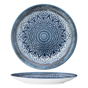 Plato de Cena Gural Blue Voyage con Impresión Digital, Porcelana Nueva, 30 cm, para Restaurante, Hotel, Vajilla al por Mayor - Product Image 1