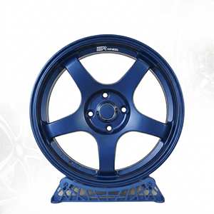 ล้อแม็กซ์อลูมิเนียมอัลลอย 3R ขนาด 16x7 สีน้ำเงินด้าน ลายหลายก้าน สำหรับรถยนต์ JDM Rays Volk Racing รุ่น CE28 SL 8H114.3 ET38 02192-V3 มาเลเซีย - Product Image 1