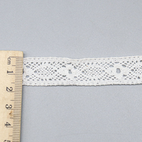 Garniture en dentelle à œillets en coton à la mode pour robes, rideaux et artisanat de bricolage | Vente en gros en vrac | Largeur/couleur personnalisée | quantité minimale de commande basse