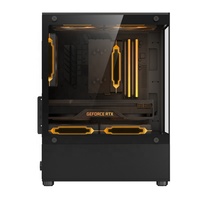 JNP Vente en gros M-atx Mini-itx Usb3.0 Verre transparent Alimentation de jeu Système de refroidissement de l'eau Ventilateur Étui de jeu