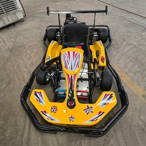 Kart de Carreras Rojo de un Solo Asiento, de Gasolina, para Entretenimiento al Aire Libre, con Motor Potente de 200cc, Go Kart de Derrape - Product Image 4