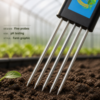 Capteur de sol intelligent 8 en 1, testeur de sol IP68, USB Type-C, surveillance en temps réel du pH, de l'EC, de l'humidité, du NPK, de la salinité et de la température