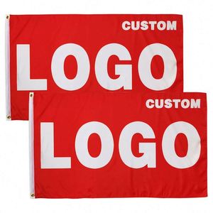 100D Polyester Good Quality Best Price Digital Printing Outdoor Activities Red Logo Custom Flags <b>Banners</b> - Product Image 4