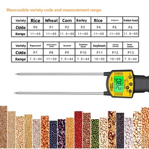 Misuratore di Umidità Elettronico con Comando Vocale per Cereali, Riso, Soia, Mais, Grano, Bilingue - Product Image 3