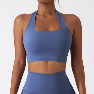 Haut personnalisé pour soutien-gorge de sport à impact et haut de yoga ruban respirant sans couture ensemble grande taille licou <span class=keywords><strong>tenue</strong></span> de yoga pour la salle de sport - Product Image 3