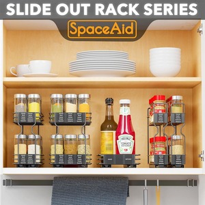 Multi Layer <b>Spice</b> <b>Rack</b> Condiment Storage Organizer Removable Standing Type Rectangle Home <b>Kitchen</b> Cabinet Organizer - Product Image 4