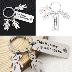 Dropshipping Pendentif porte-clés personnalisé en acier inoxydable pour les cadeaux créatifs de bricolage - Product Image 4