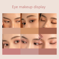 Private Label Pigment haut de gamme Palette d'ombres à paupières rose Glitter Shimmer Matte Halloween Poudre pressée Fard à paupières Beauté Maquillage