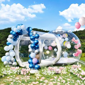 Maison <span class=keywords><strong>de</strong></span> ballons à bulles en PVC transparent <span class=keywords><strong>de</strong></span> 10 pieds avec tunnel et tente gonflable à souffleur d'air pour enfants pour les mariages et les loisirs - Product Image 2