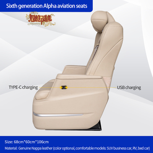 Asiento de Aviación para MAXUS G10 G20 V80 V90, Coche de Turismo, Hyundai H-1 <span class=keywords><strong>CUSTO</strong></span> Staria IMax, KIA Carnival, Renault Trafic, Asiento de Coche <span class=keywords><strong>El</strong></span>éctrico - Product Image 4