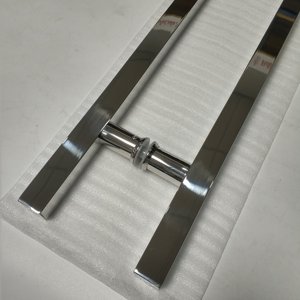 Tay nắm cửa bằng thép không gỉ tối giản hiện đại với thiết kế mở rộng cho cửa kính - Product Image 5