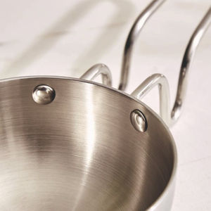 Poêle antiadhésive en acier inoxydable Tadka pour la friture, compatible gaz et induction - La plus populaire - Product Image 4