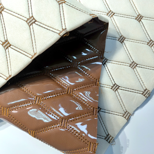 Nouveau tissu décoratif en <span class=keywords><strong>cuir</strong></span> imperméable anti-salissure 2025, design géométrique, doublure matelassée, <span class=keywords><strong>simili</strong></span> <span class=keywords><strong>cuir</strong></span> <span class=keywords><strong>matelassé</strong></span> - Product Image 6